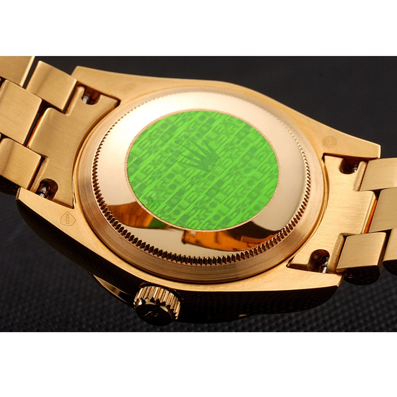 Aaa replica watch Dial Diamond Pave 1453958 Rolex Diamond Gold White Swiss Day-Date Bracelet 0527